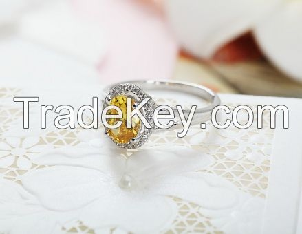 The forked spinel ring for wedding