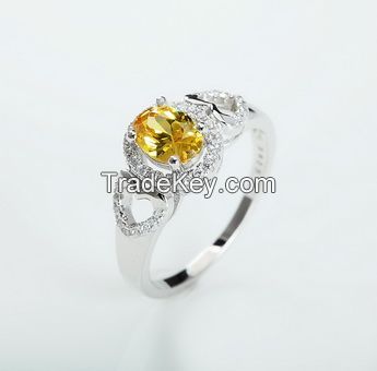 brand new Platinum Plated  Spinel Ring