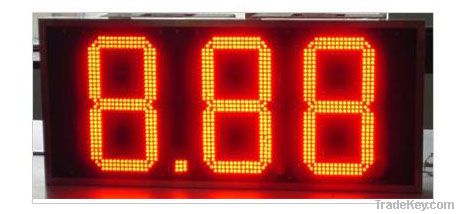 LED gas station price display