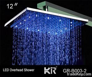 spa led light rainfall overhead shower head