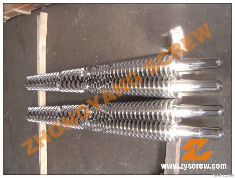 conical twin screw and barrel for pvc extruder machine