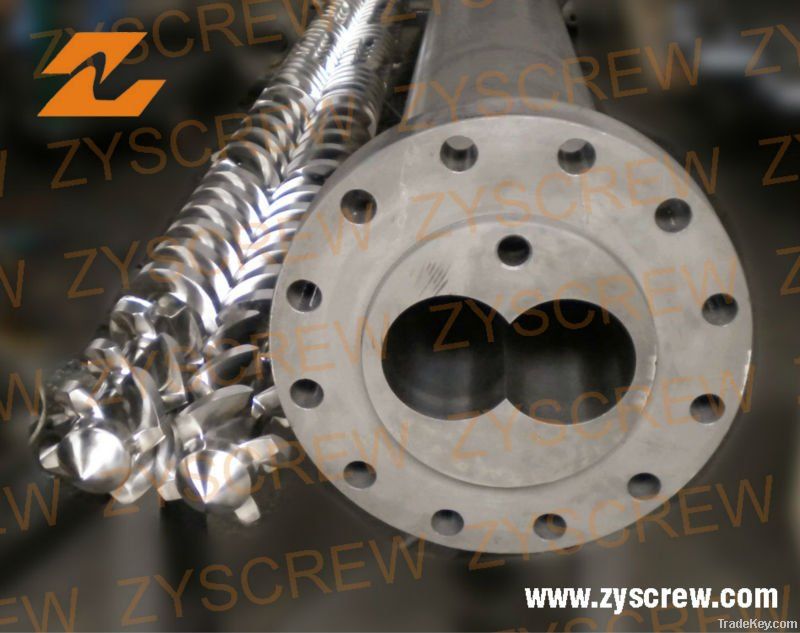 extruder parallel twin screw and barrel for PP/PS/PVC/ABS