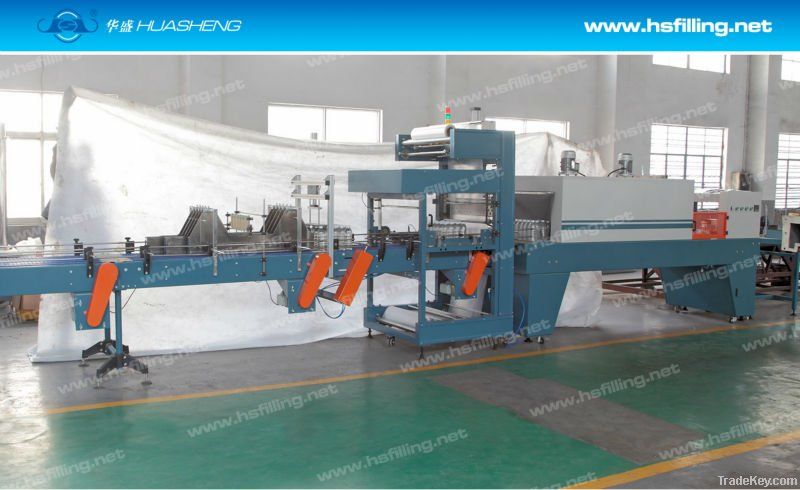 glass/pet bottle , cans shrink wrap packing machine