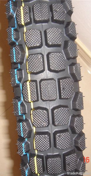 Motorcycle tyre and inner tube