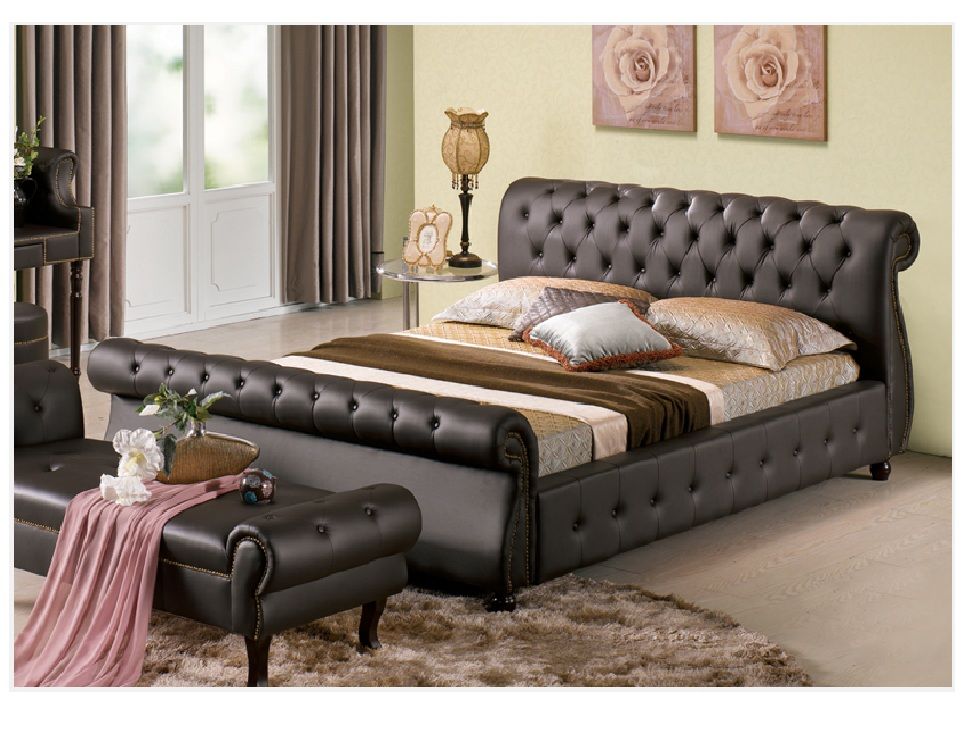 Deluxe Italian design double bed A011