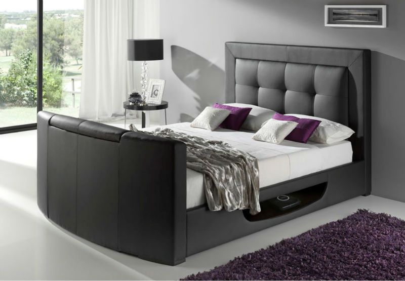 Luxury and comfortable king size bed with TV A081