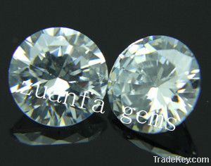 1mm to 10mm Round shape Euroepean Machine Cut cubic zirconia