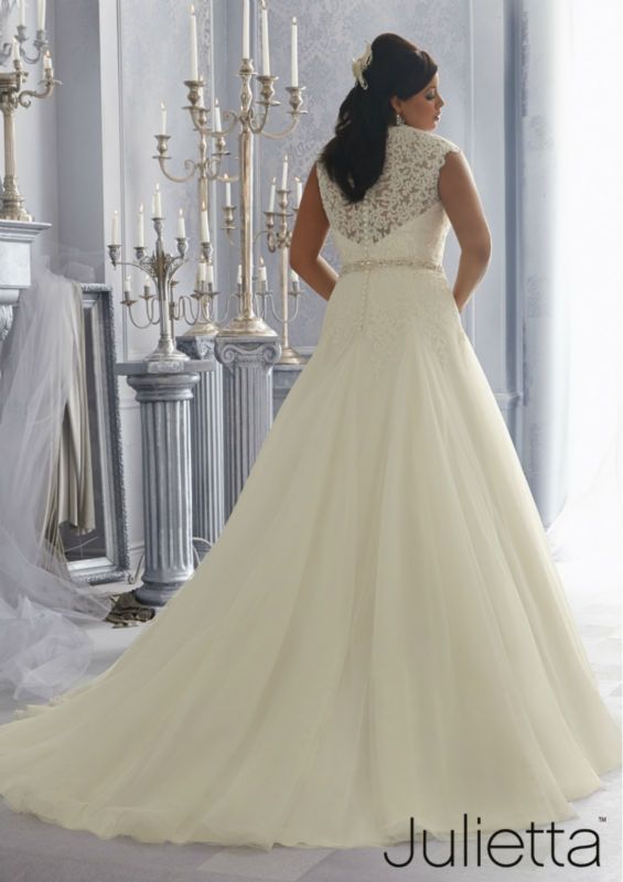 SA7810 Covered back super plus size wedding dresses for fat woman