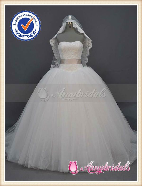 AM346C real pictures ball gown china custom made wedding dress china