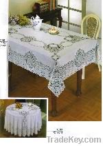 Polyesterpolyester oval tablecloth