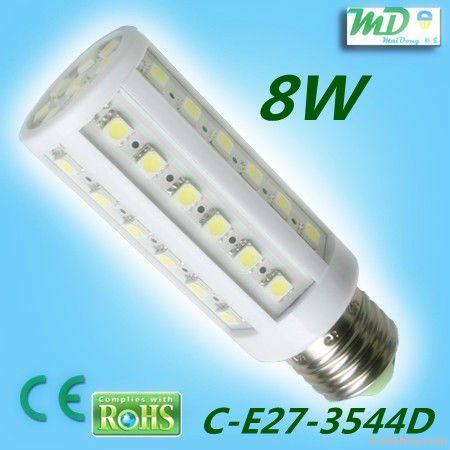 CE RoHS 44 SMD Power 5050 8W 230V E27 LED Corn Light