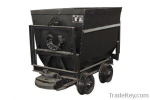 Bucket tipping mining car