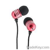 Hot selling colorful metallic earphones for iPhone and iPod