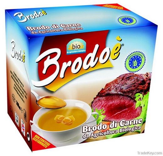 Organic meat broth
