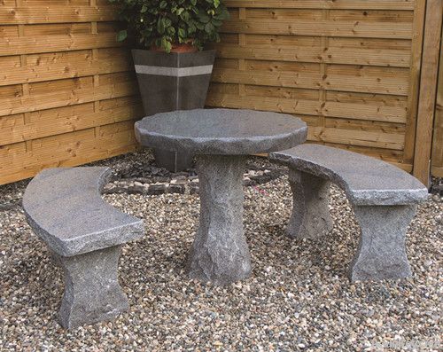 outdoor stone furniture statue