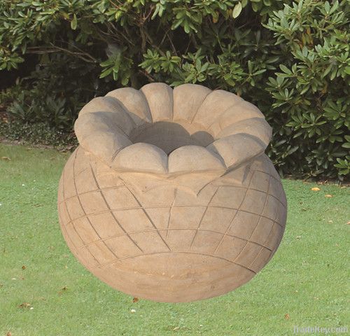 garden stone flowerpot statue