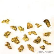 karat Gold Dust/Bar and Rough Diamond for sale