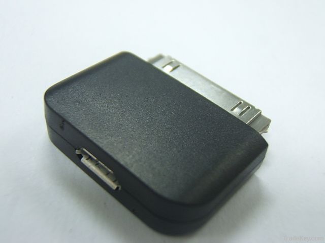 Female micro usb to iphone 30 pin adapter