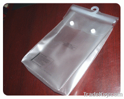 clear pvc hook bag for garment