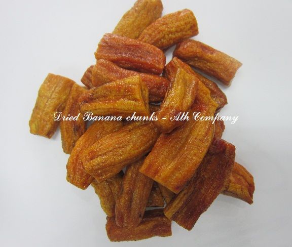 Dried banana chunks