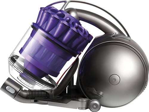 Dyson - DC39 Animal HEPA Bagless Canister Vacuum - Iron/purple