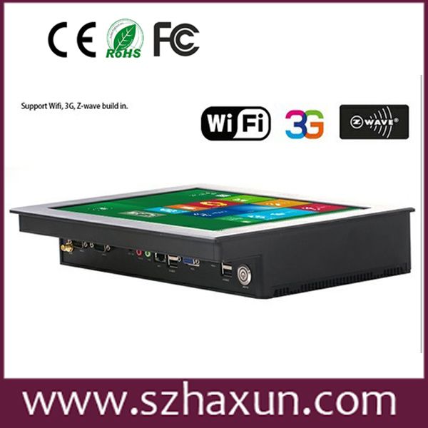Wide voltage Industry Panel PC ,Fanless touch AIO PC