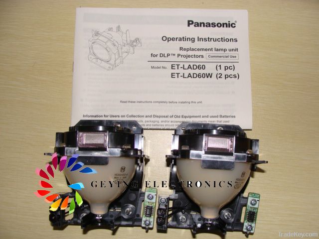 projector lamp for PANASONIC D6000 FD600  PT-D6710 DW530  ET-LAD60W