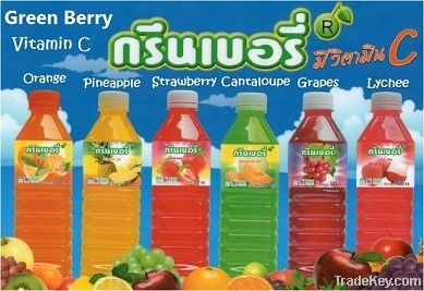 Fruit juice 25% in PET bottle, Thai product