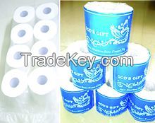 Gift Custom Wrap Exquisite Printing Toilet Paper Tissue/Paper Rolls