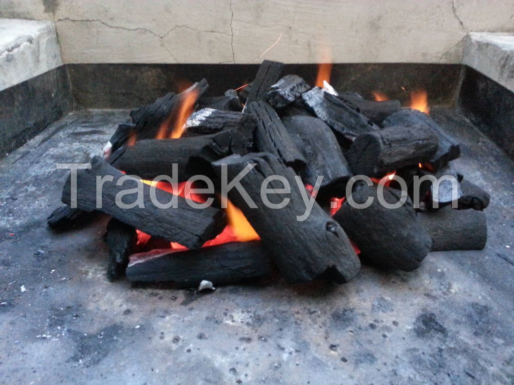 Hard Wood Stick Black Charcoal / Oak Charcoal - High Quality 