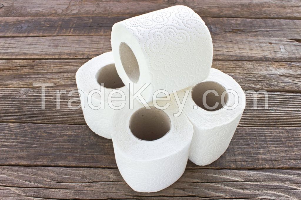 virgin Wood Pulp Toilet Paper 3-ply Bathroom Tissue