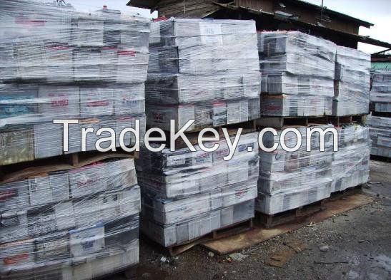 100% Best quality Used Scrap Battery, Drained Lead Acid Battery Scrap