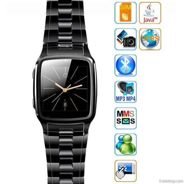 Quad Band watch mobile phone with Bluetooth Java Touch Screen Watch
