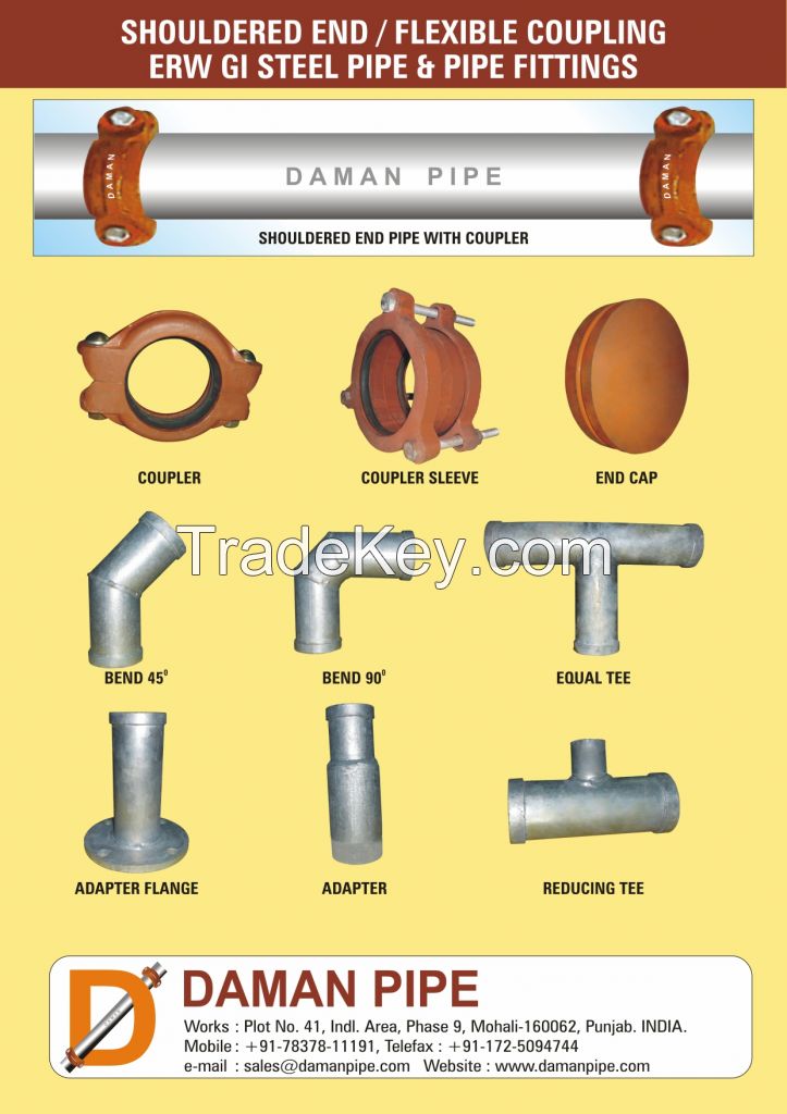 Alvenius Shouldered End Galvanized Steel Pipe