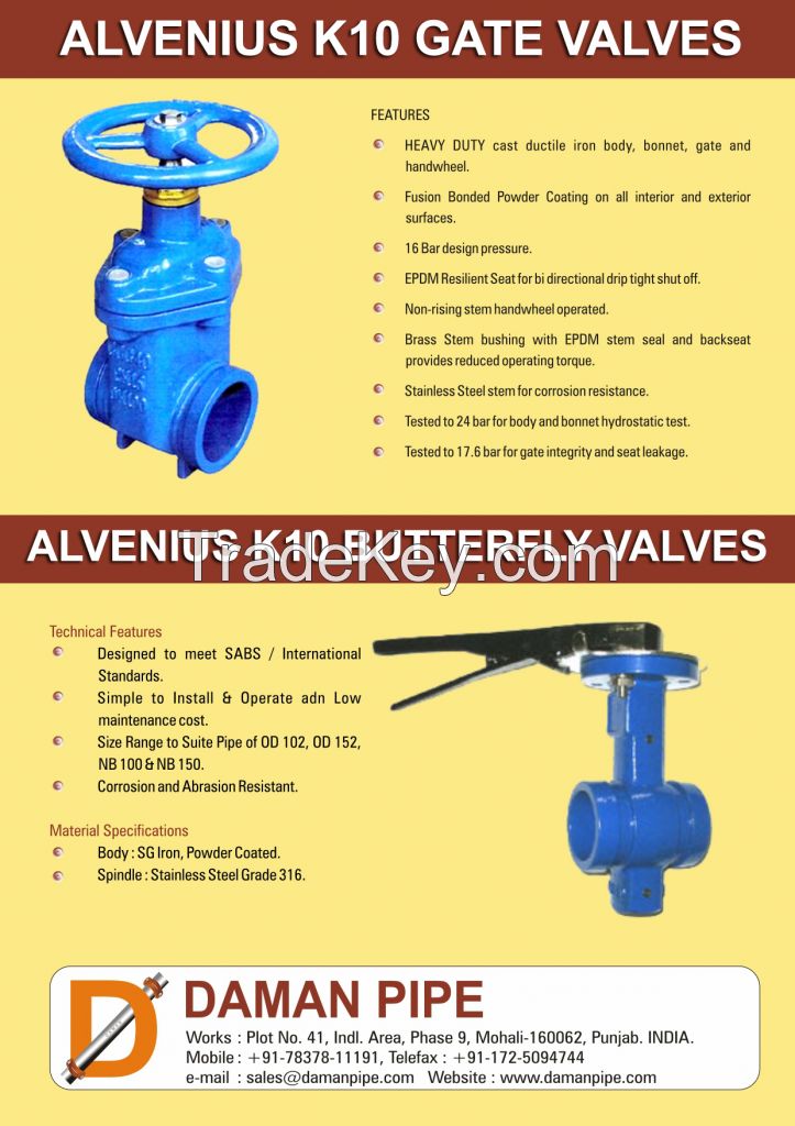 Alvenius/Klambon/Victaulic type Butterfly Valves with Shouldered Ends