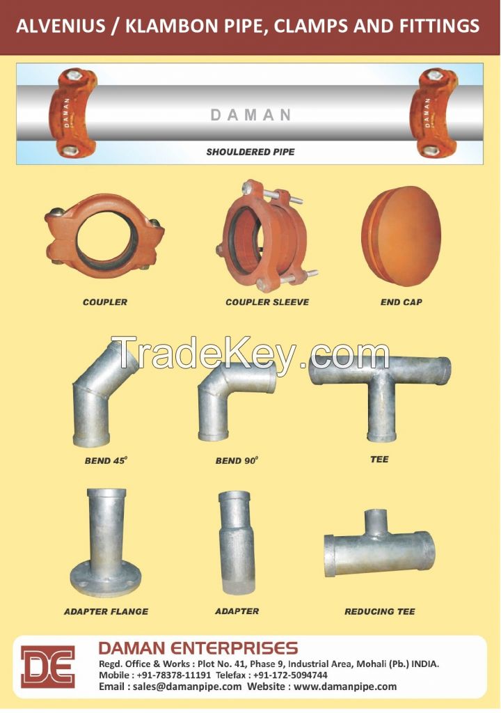 Alvenius Shouldered End Galvanized Steel Pipe