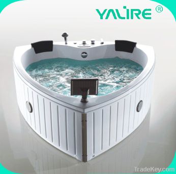 heart shape whirlpool massage bathtub with tv