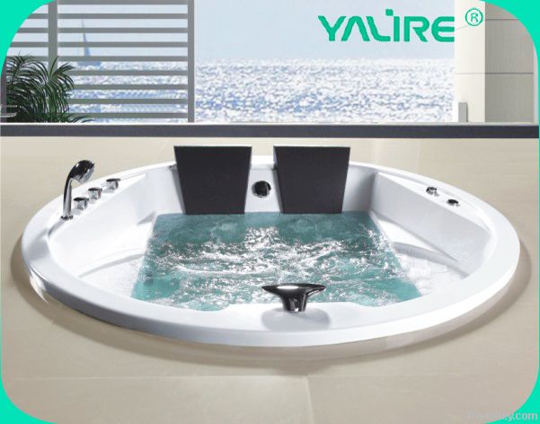 round luxury massage bathtub for two people