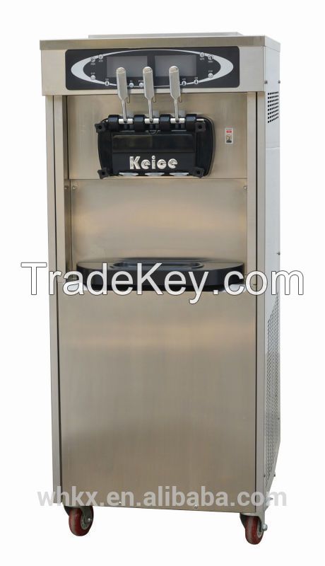 40L Standing 3 Flavors Commercial Soft Serve Ice Cream Machine