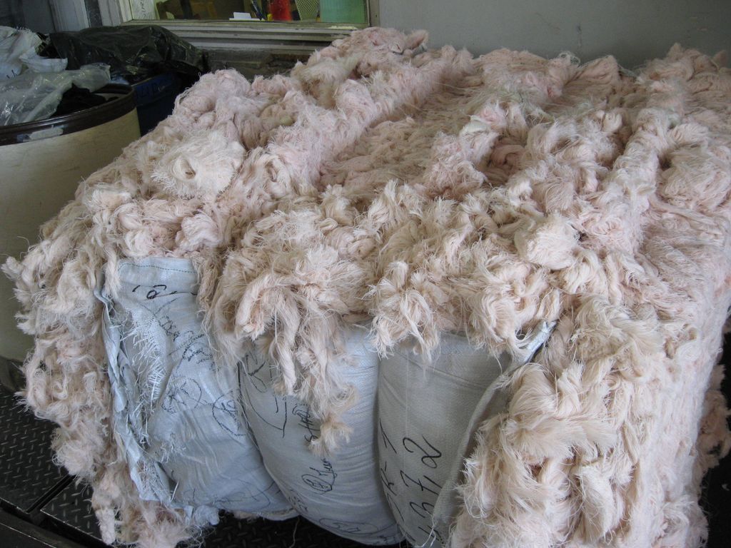 Worsted cuts, wool cuts, wool noils, wool thread waste