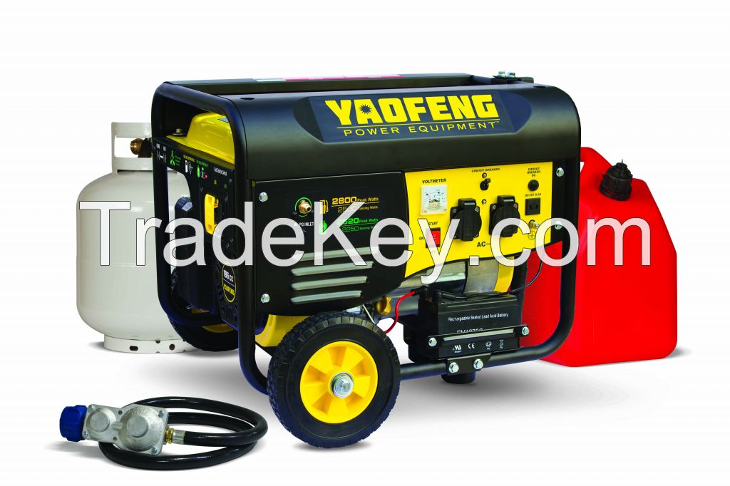 2kw LPG&amp;Gasoline generator