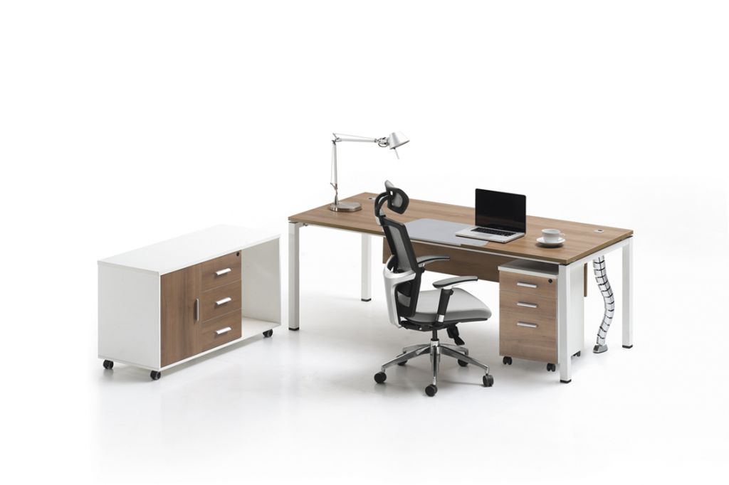 Steel leg office desk