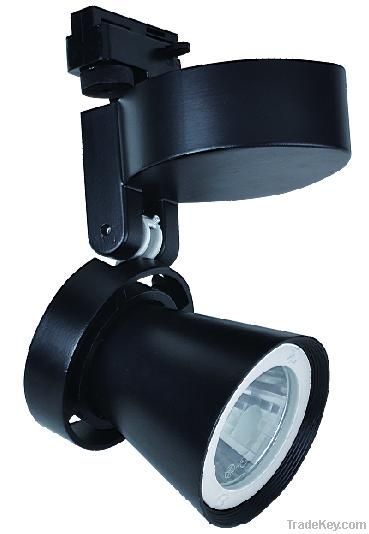 Halogen track light lamp holder