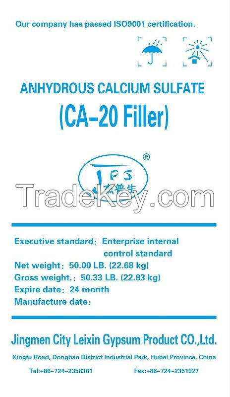 Supply CA-20 filler (anhydrous calcium sulfate)