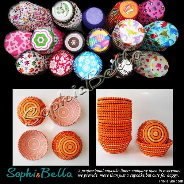 most popular cupcake liners baking cups with FDA 1000 patterns