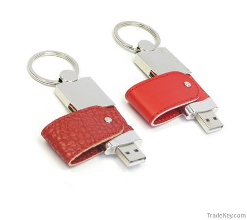 leather promotional usb drives