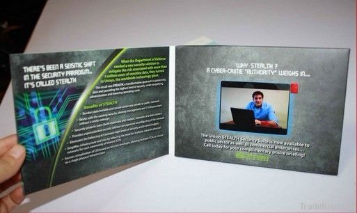 promotional Video booklet touch screen
