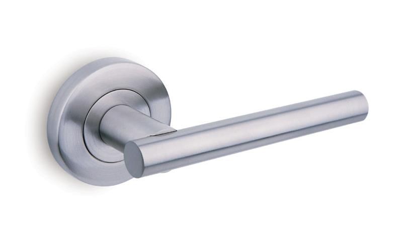 Lever type chrome door handles