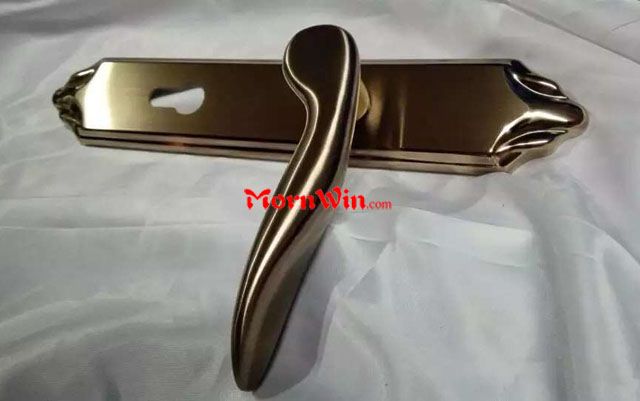 OEM ODM Euro profile gold polish brass color door handle