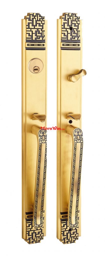 A+ Antique brass door handleor Steel & Wooden Doors